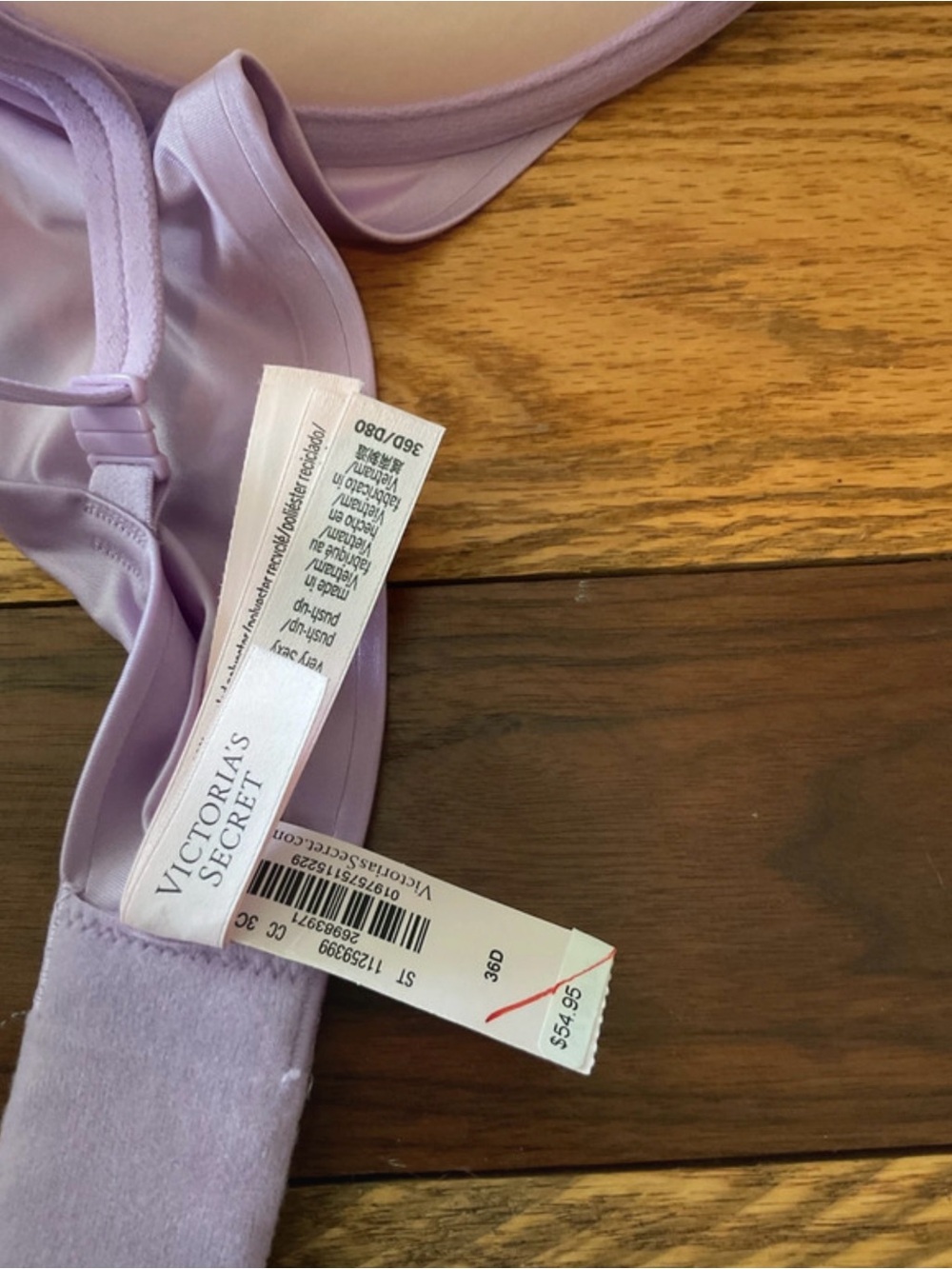 Victoria's Secret Light Purple Molded T-Shirt Bra size 36D NWT - Picture 9 of 9
